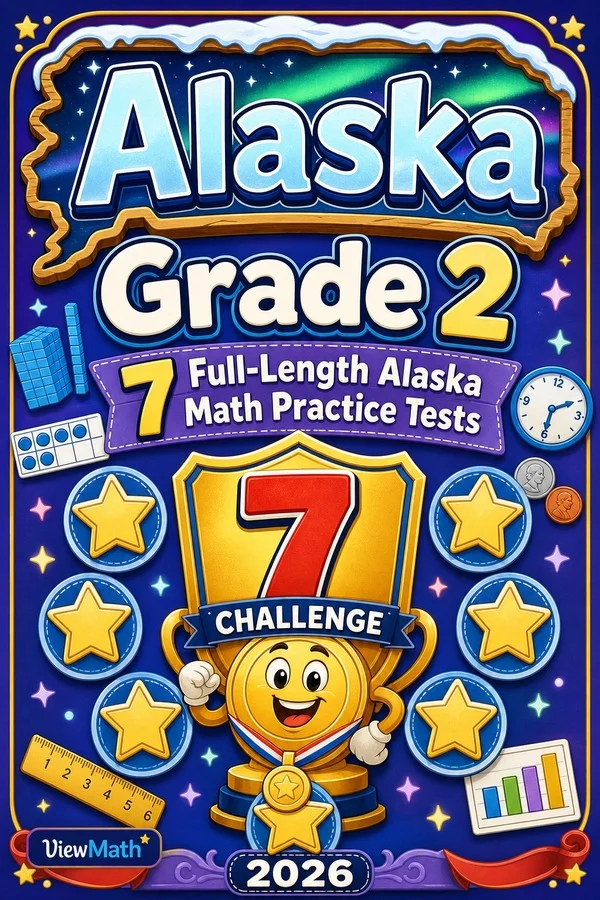 7 Full-Length Alaska Grade 2 Math Practice Tests