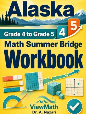 Alaska AK STAR Grade 4 Math Summer Bridge Workbook