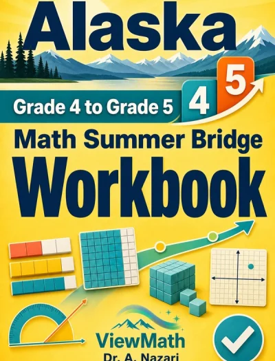 Alaska AK STAR Grade 4 Math Summer Bridge Workbook