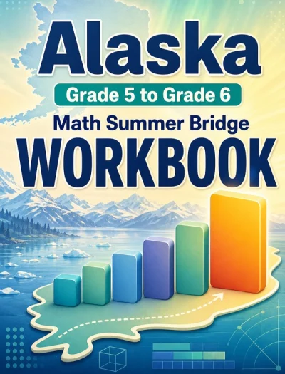 Alaska AK STAR Grade 5 Math Summer Bridge Workbook