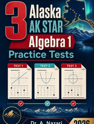 3 Alaska AK STAR Algebra 1 Math Practice Tests
