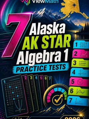 7 Alaska AK STAR Algebra 1 Practice Tests