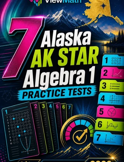 7 Alaska AK STAR Algebra 1 Math Practice Tests