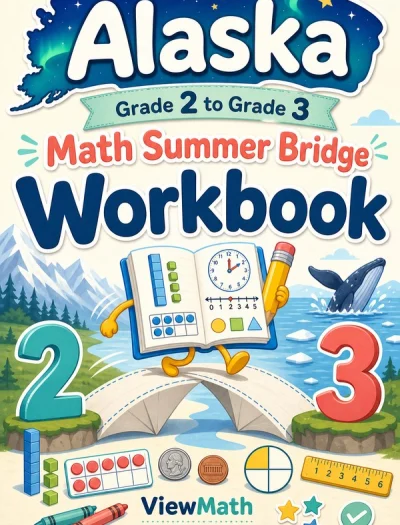 Alaska Grade 2 to Grade 3 Math Summer Bridge Workbook