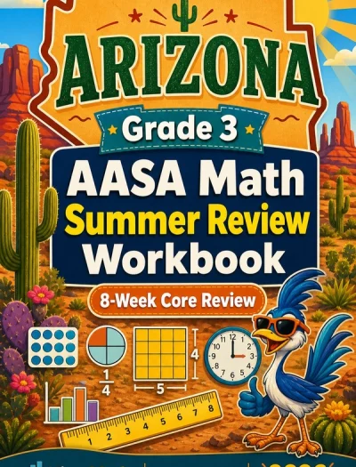 Arizona AASA Grade 3 Math Summer Review Workbook