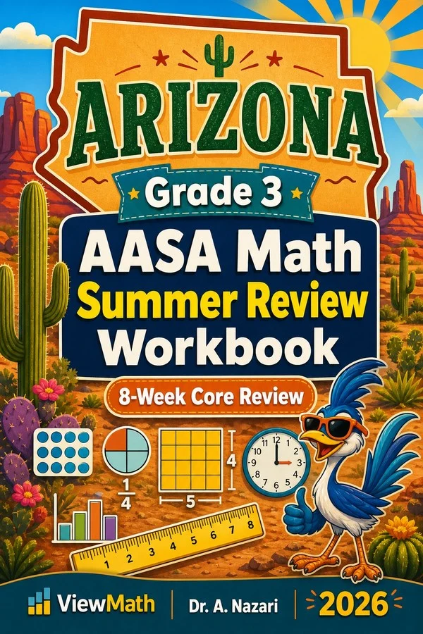 Arizona AASA Grade 3 Math Summer Review Workbook