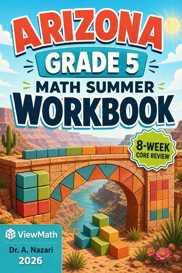 Arizona AASA Grade 5 Math Summer Review Workbook