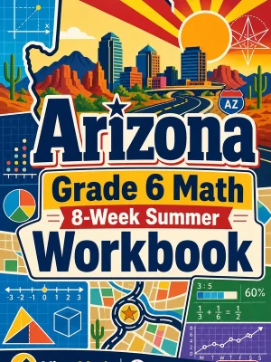 Arizona AASA Grade 6 Math Summer Review Workbook