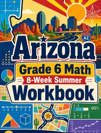 Arizona AASA Grade 6 Math Summer Review Workbook