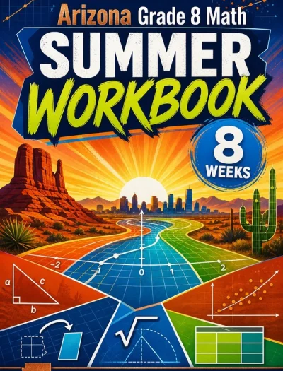 Arizona AASA Grade 8 Math Summer Review Workbook