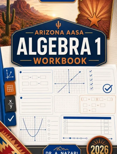 Arizona AASA Algebra 1 Math Workbook