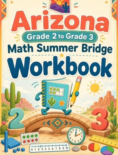 Arizona Grade 2 to Grade 3 Math Summer Bridge Workbook