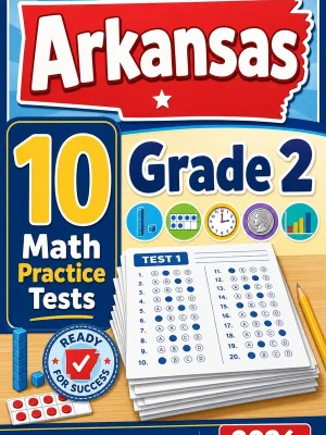 10 Full-Length Arkansas Grade 2 Math Practice Tests