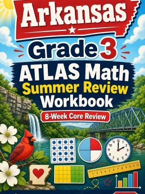Arkansas ATLAS Grade 3 Math Summer Review Workbook
