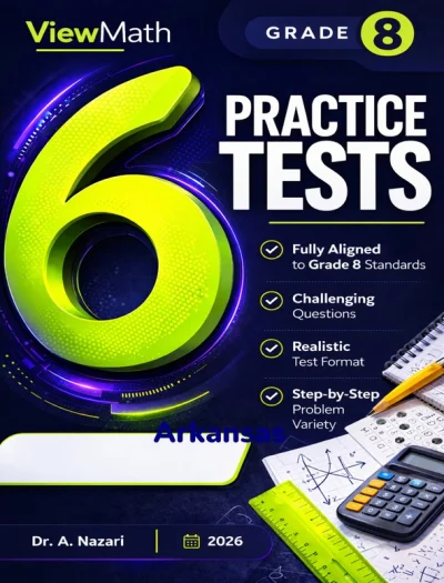 6 Arkansas ATLAS Grade 8 Math Practice Tests