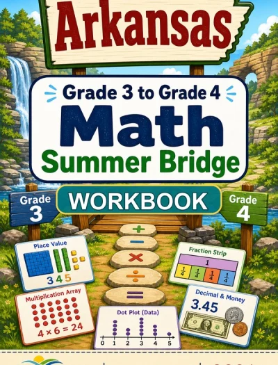 Arkansas ATLAS Grade 3 Math Summer Bridge Workbook
