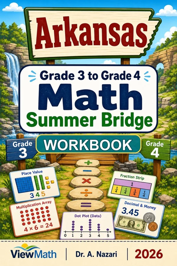 Arkansas ATLAS Grade 3 Math Summer Bridge Workbook