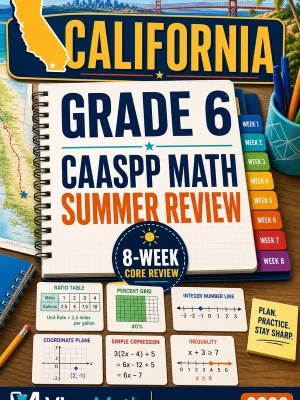 California CAASPP Grade 6 Math Summer Review