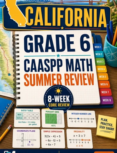 California CAASPP Grade 6 Math Summer Review
