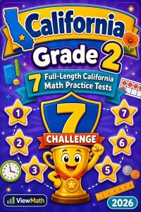 7 Full-Length California Grade 2 Math Practice Tests