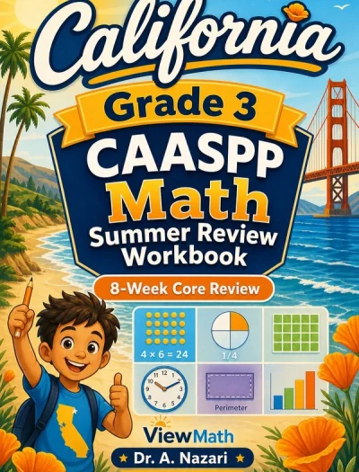 California CAASPP Grade 3 Math Summer Review Workbook