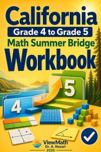 California CAASPP Grade 4 Math Summer Bridge Workbook