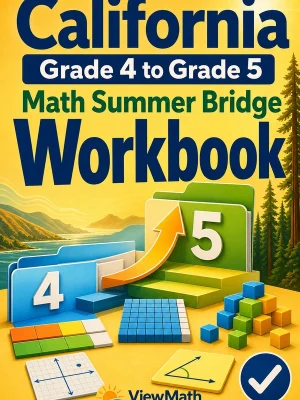 California CAASPP Grade 4 Math Summer Bridge Workbook