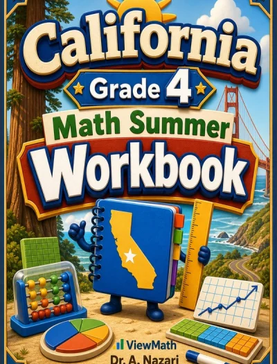 California CAASPP Grade 4 Math Summer Review Workbook