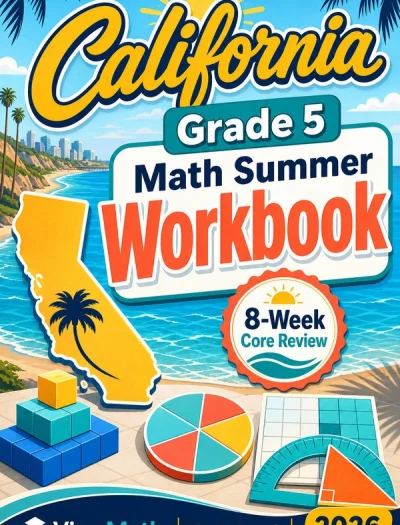 California CAASPP Grade 5 Math Summer Review Workbook
