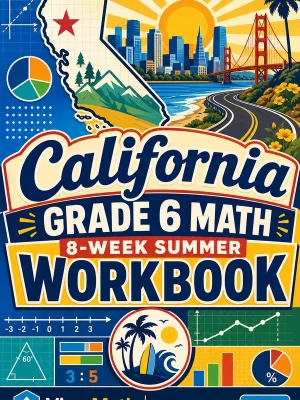 California CAASPP Grade 6 Math Summer Review Workbook