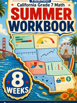 California CAASPP Grade 7 Math Summer Review Workbook