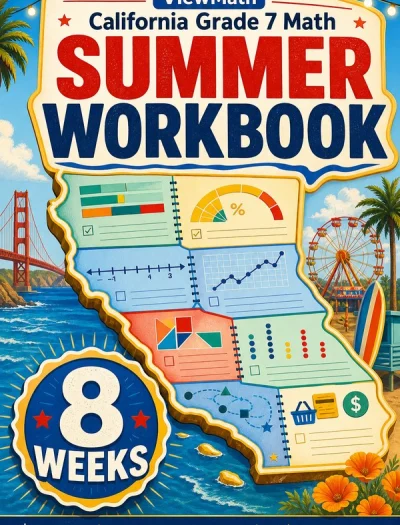 California CAASPP Grade 7 Math Summer Review Workbook