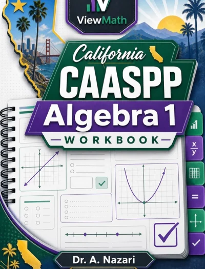 California CAASPP Algebra 1 Math Workbook
