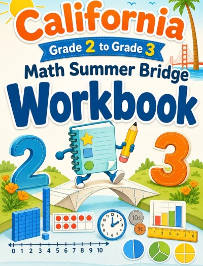 California Grade 2 to Grade 3 Math Summer Bridge Workbook