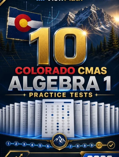 10 Colorado CMAS Algebra 1 Math Practice Tests