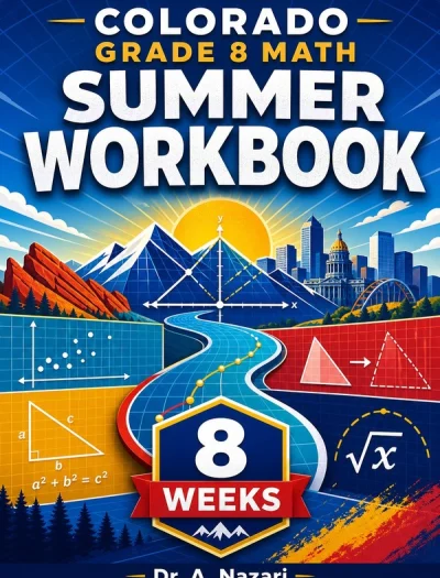 Colorado CMAS Grade 8 Math Summer Review Workbook
