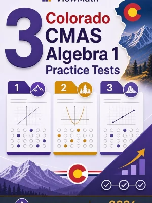 3 Colorado CMAS Algebra 1 Practice Tests