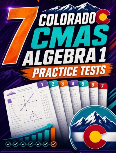 7 Colorado CMAS Algebra 1 Math Practice Tests