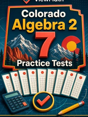 7 Full-Length Colorado Algebra 2 Practice Tests