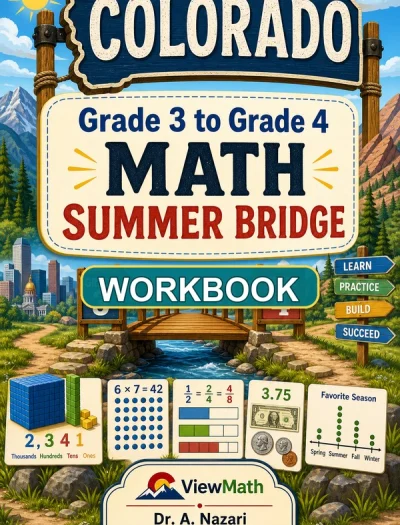 Colorado CMAS Grade 3 Math Summer Bridge Workbook