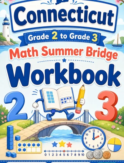 Connecticut Grade 2 to Grade 3 Math Summer Bridge Workbook