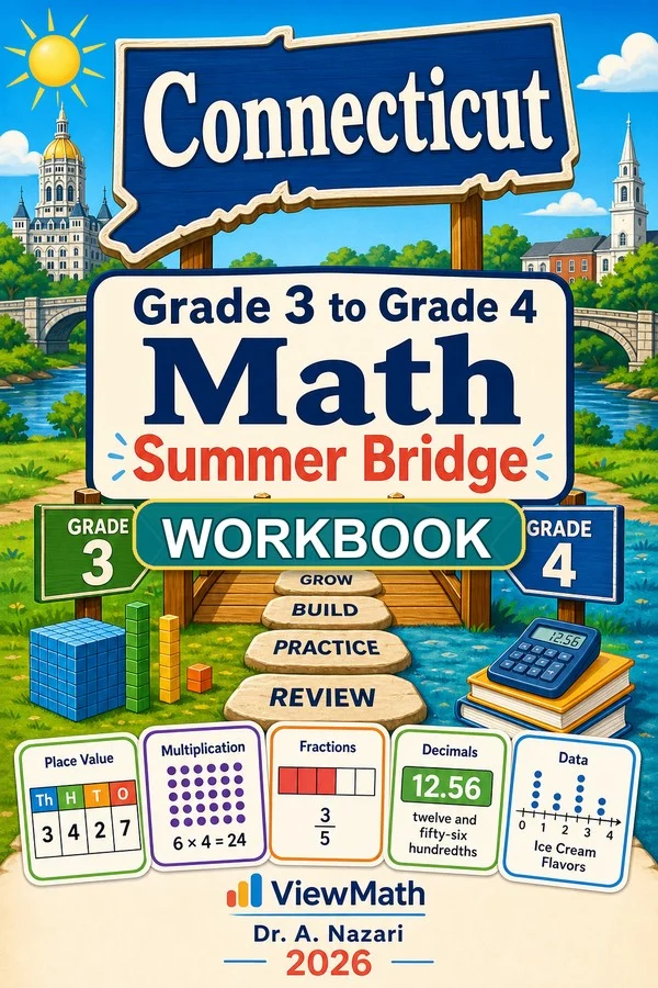 Connecticut SBAC Grade 3 Math Summer Bridge Workbook