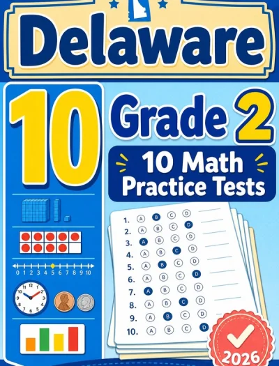 10 Full-Length Delaware Grade 2 Math Practice Tests