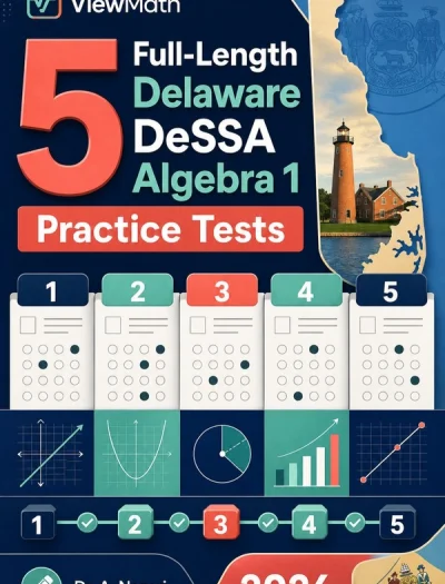 5 Full-Length Delaware DeSSA Algebra 1 Math Practice Tests