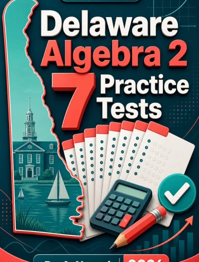 7 Full-Length Delaware Algebra 2 Practice Tests