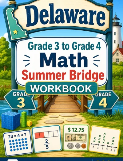 Delaware DeSSA Grade 3 Math Summer Bridge Workbook