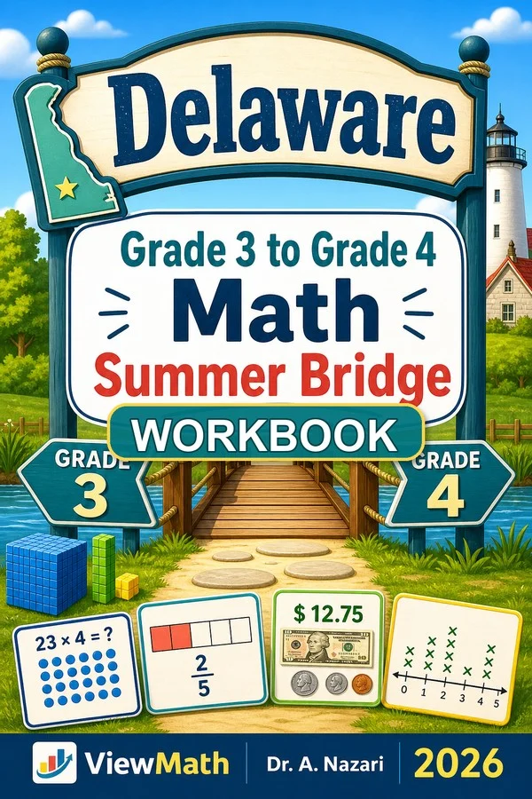 Delaware DeSSA Grade 3 Math Summer Bridge Workbook