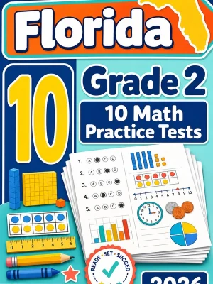 10 Full-Length Florida Grade 2 Math Practice Tests