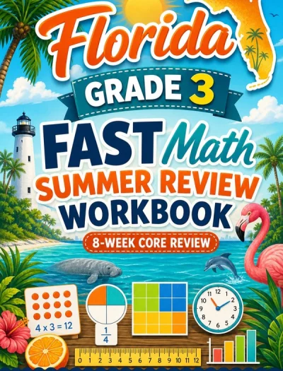 Florida FAST Grade 3 Math Summer Review Workbook