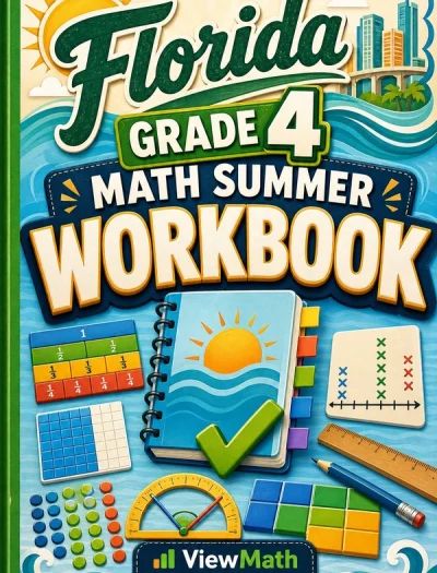 Florida FAST Grade 4 Math Summer Review Workbook